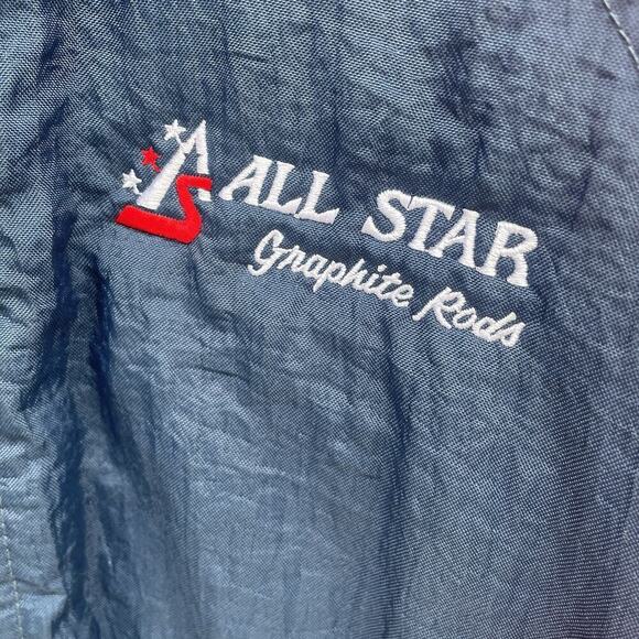 Vintage All Star Graphite Rods Jacket SM 90s Fishing Jacket Swingster Reels - Picture 2 of 9